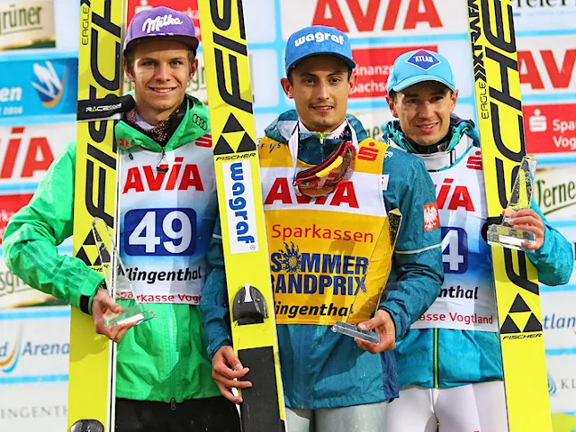 Andreas Wellinger, Maciej Kot i Kamil Stoch